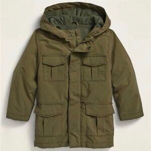 Old Navy Utility Hooded Olive Green Zipper Jacket